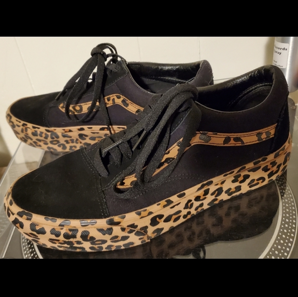 Leopard Platform Vans